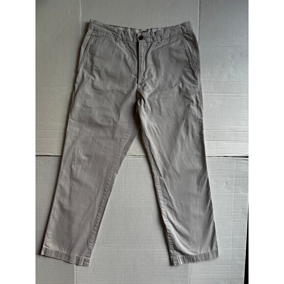 Banana Republic Straight Fit Chino Pants Men’s 32x30 Gray 100% Cotton -2 FLAW - Picture 14 of 16